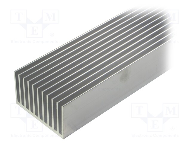 Heatsink: extruded; grilled; natural; L: 1000mm; W: 100mm; H: 60mm