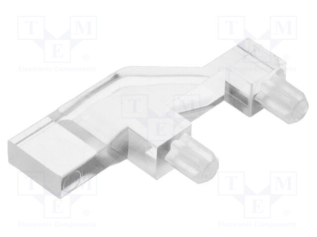 Fibre for LED; rectangular; 2x5mm; No.of mod: 1; Front: flat