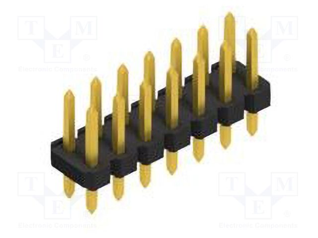 Connector: pin strips; pin header; male; PIN: 14; 2.54mm; THT; 2x7