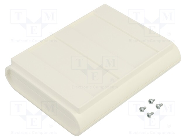 Enclosure: desktop; DESKONE; X: 139mm; Y: 110mm; Z: 31mm; ABS; white