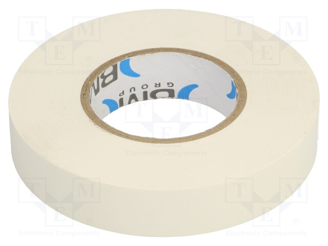 Tape: electrical insulating; W: 15mm; L: 25m; Thk: 0.15mm; white
