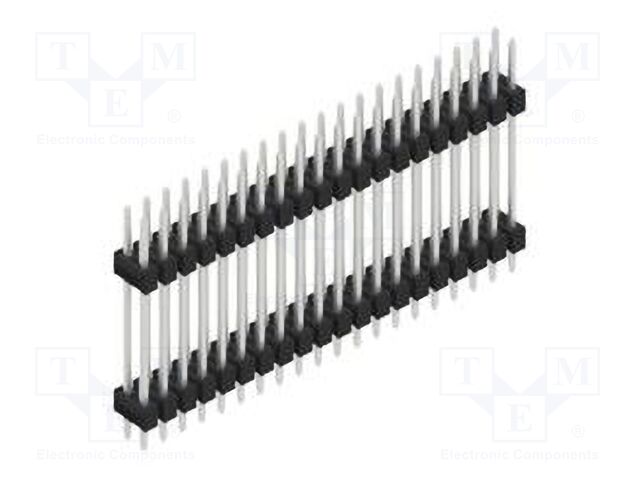 Connector: pin strips; pin header; male; PIN: 40; 2.54mm; THT; 2x20