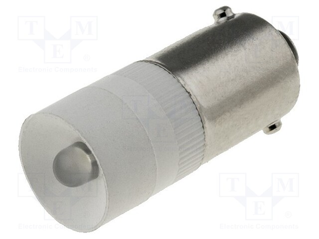 LED lamp; white; BA9S; 130VAC; No.of diodes: 1