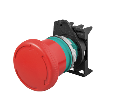 PUSH BUTTON MUSHROOM LATCHED Ø40MM