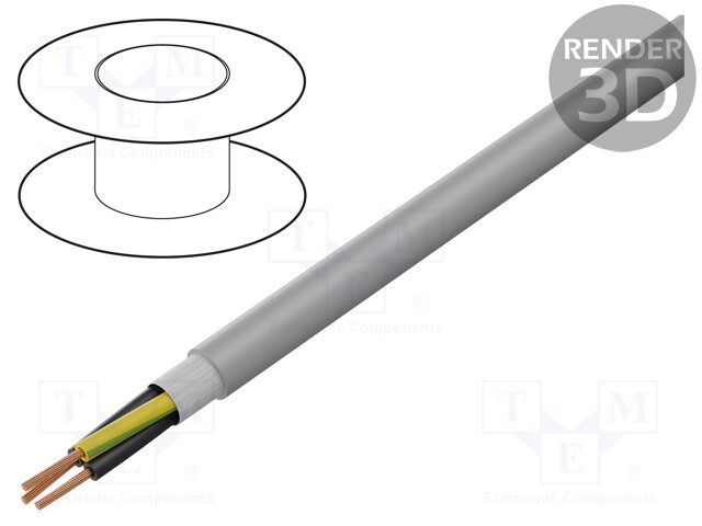 Wire: control cable; ÖLFLEX® FD CLASSIC 810 P; 3G0,5mm2; PUR