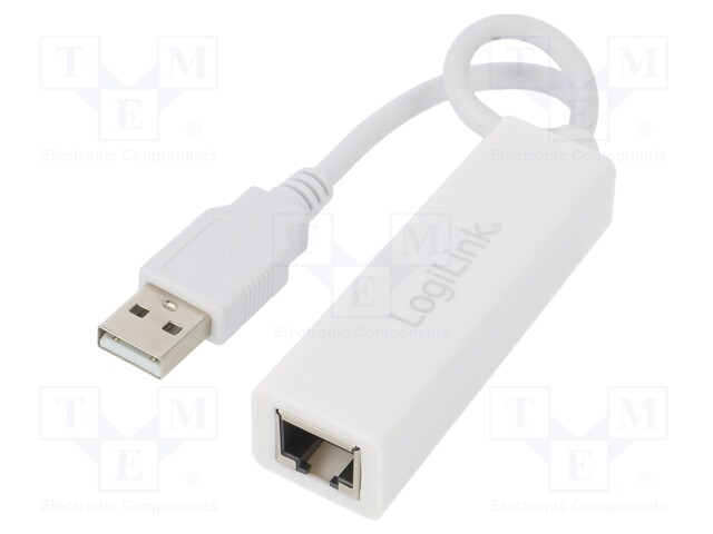 USB to Fast Ethernet adapter; USB 2.0; RJ45 socket,USB A plug