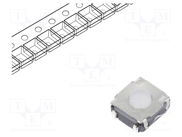 Microswitch TACT; SPST-NO; Pos: 2; 0.05A/32VDC; SMT; none; 1.6N