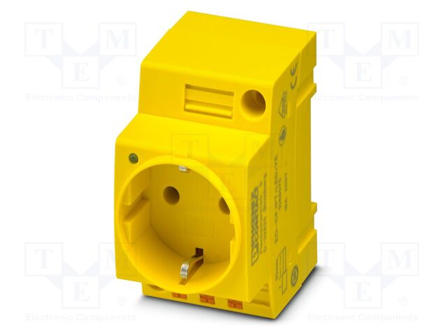 Connector: AC supply; socket; female; 16A; PIN: 3; push-in; 250VAC