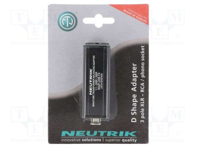 ADAPTER XLRF  PHONO F/B 1: 1