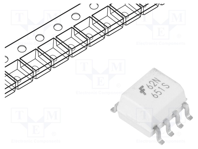 Optocoupler; SMD; Channels: 2; Out: logic; 2.5kV; 10Mbps; SO8