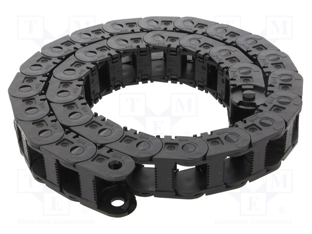 Cable chain; Series: 1400; Bend.rad: 75mm; L: 999mm; Int.width: 25mm