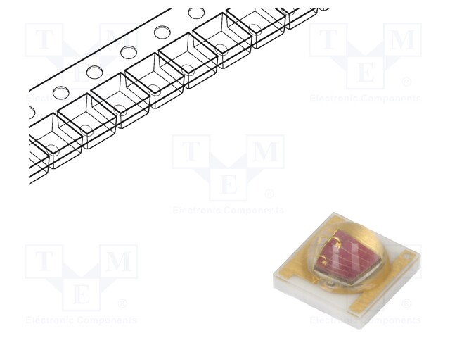 LED; 3535; 120°; convex; 3.45x3.45x1.95mm; Pmax: 1.8W