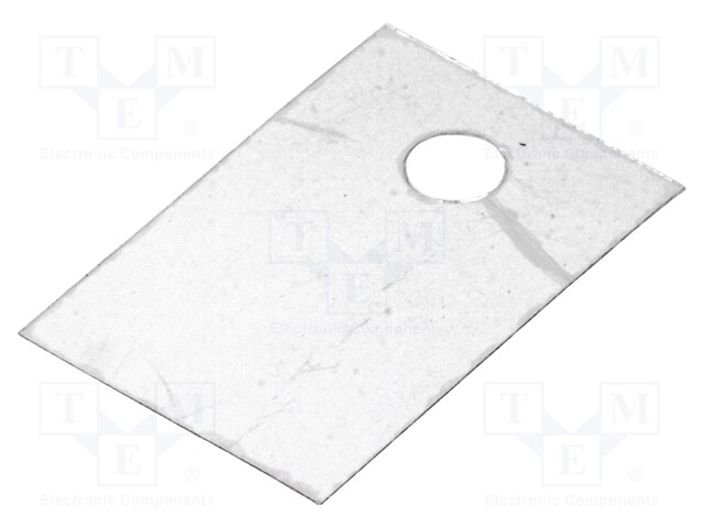 Heat transfer pad: mica; TO220; 0.4K/W; L: 18mm; W: 12mm; D: 0.05mm