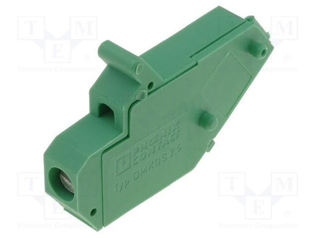 PCB terminal block; angled; 5mm; ways: 1; on PCBs; 2.5mm2; terminal