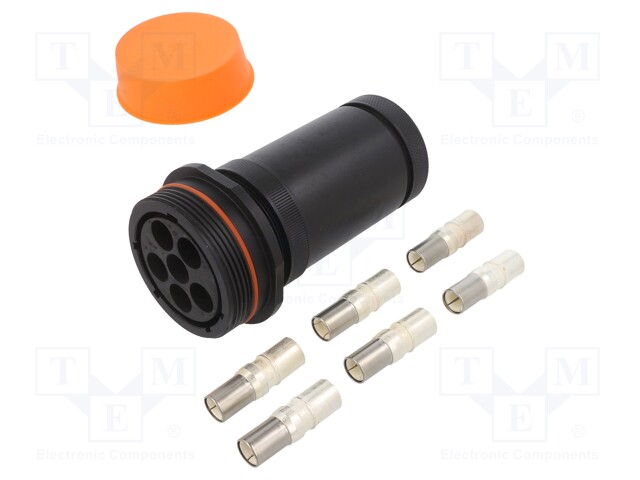 Connector: circular; plug; female; PIN: 6; Buccaneer 9000; IP68