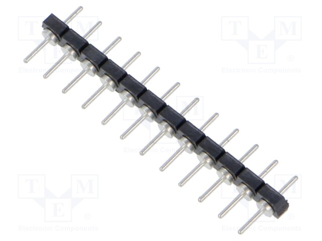Connector: pin strips; male; PIN: 12; 2.54mm; tinned; THT; straight