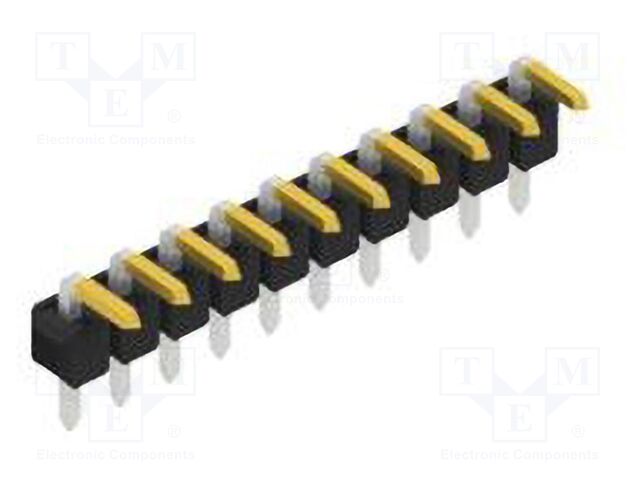 Connector: pin strips; pin header; male; PIN: 10; 2.54mm; THT; 1x10