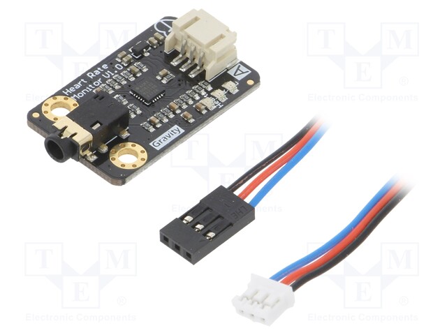 Sensor: ECG; analog; 3.3÷6VDC; Channels: 3; Gravity; IC: AD8232