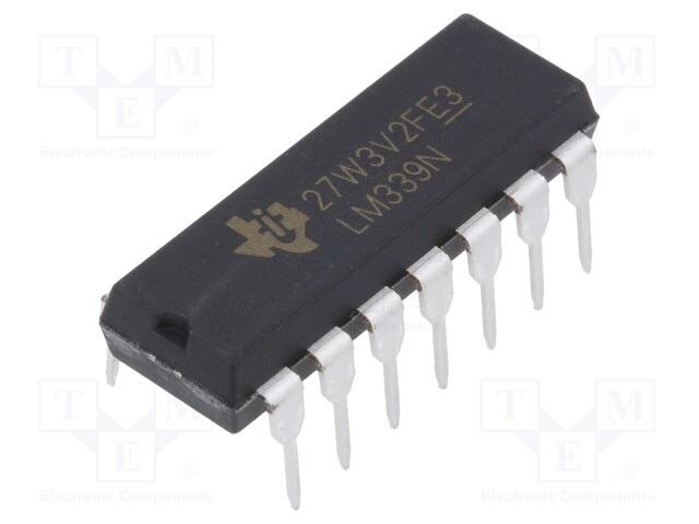 IC: comparator; universal; Cmp: 4; 1.3us; THT; DIP14; Iio: 150nA