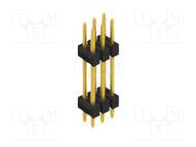 Connector: pin strips; pin header; male; PIN: 6; 2.54mm; THT; 2x3