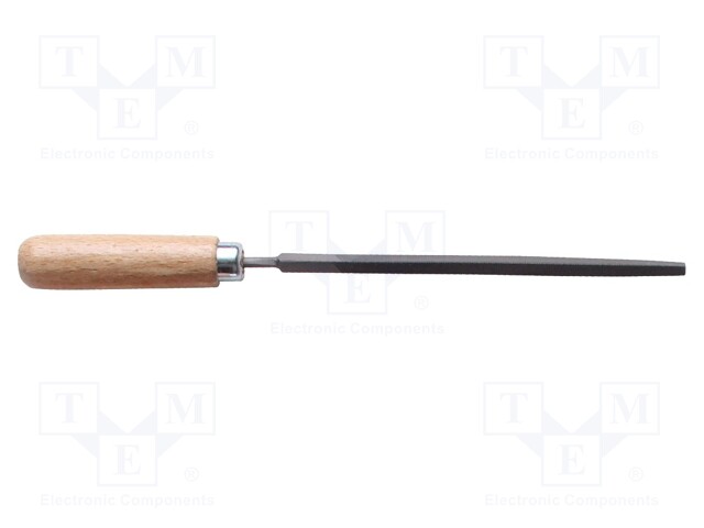 File; triangle; Handle material: wood; 100mm