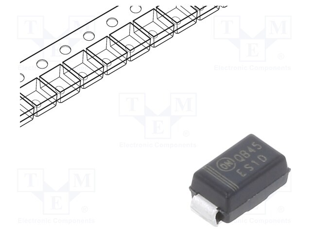 Diode: rectifying; SMD; 200V; 1A; 15ns; Package: reel,tape; SMA