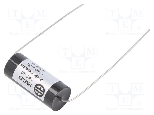 Capacitor: polypropylene; 1.5uF; 400VDC; ±2%; Ø14x29mm; -25÷85°C