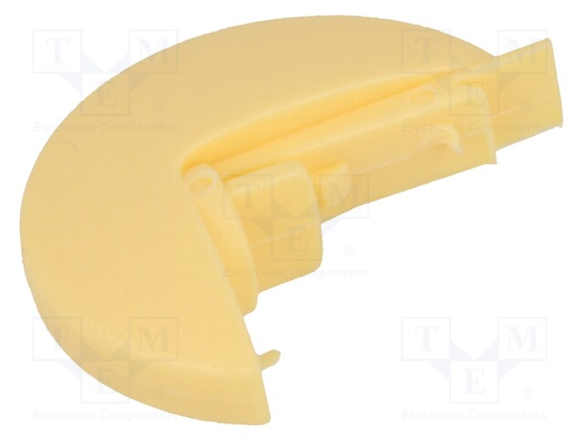Pointer; plastic; yellow; push-in; Application: A10; Shape: disk