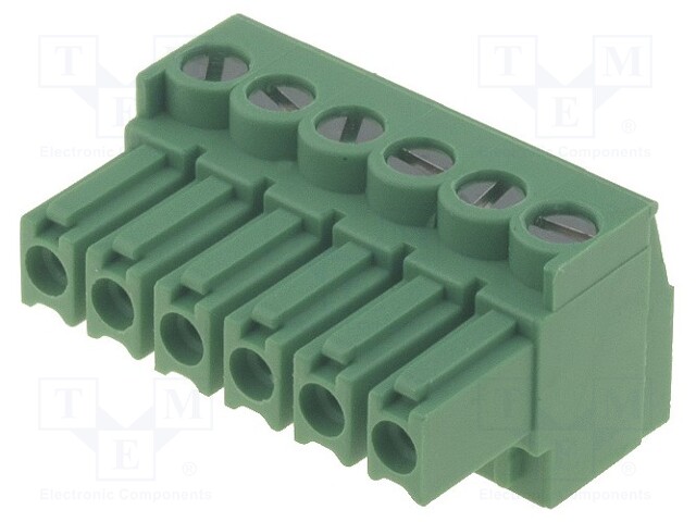 Pluggable terminal block; 3.5mm; ways: 6; straight; plug; female