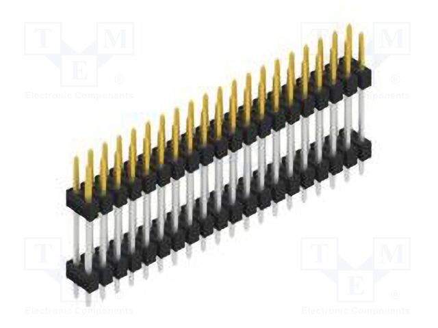 Connector: pin strips; pin header; male; PIN: 40; 2.54mm; THT; 2x20