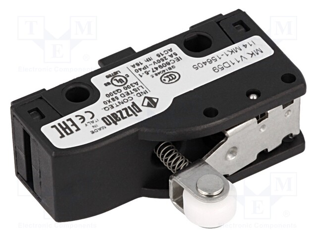 Microswitch SNAP ACTION; with lever (with roller); SPDT; Pos: 2