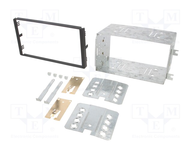 Radio mounting frame; Kia; 2 DIN; black