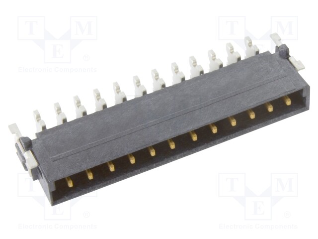 Connector: PCB to PCB; male; PIN: 12; 2.54mm; -55÷125°C; 18A; SMT