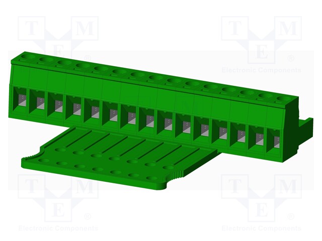 Connector: pluggable terminal block; plug; female; straight; 300V
