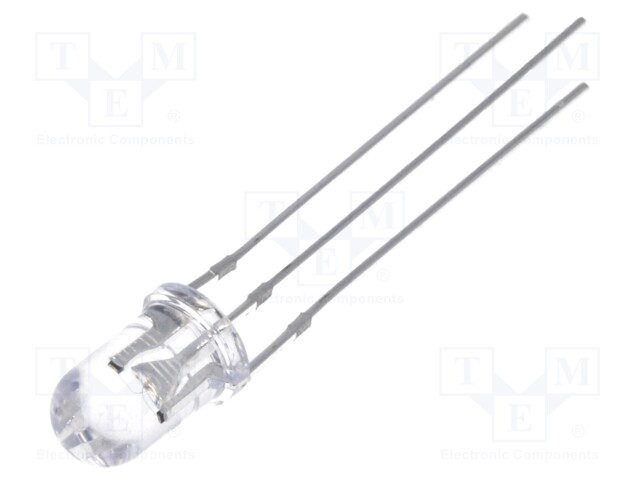 LED; 5mm; bicolour; red/blue; 2180÷3000mcd; 1120÷1560mcd; 30°