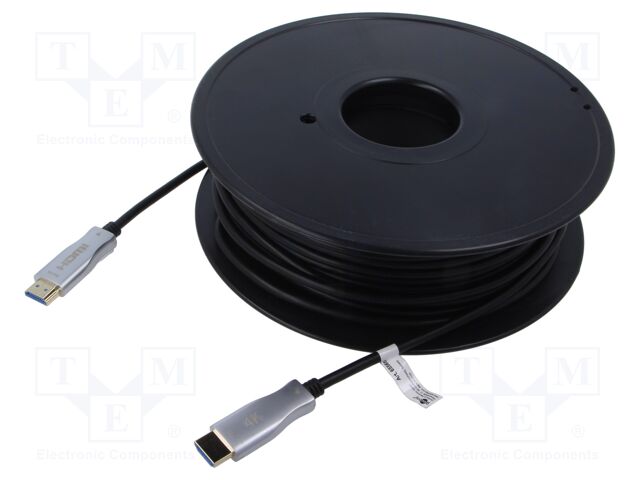 Cable; HDCP 2.2,HDMI 2.0,optical; HDMI plug,both sides; 40m