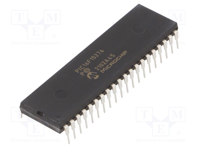 PIC microcontroller; Memory: 28kB; SRAM: 2kB; 8MHz; THT; DIP40