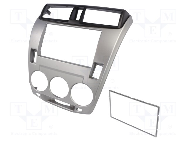 Radio mounting frame; Honda; 2 DIN; grey