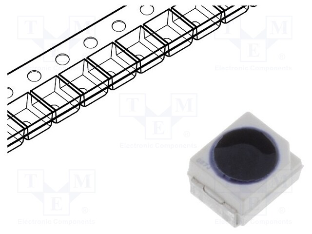 Phototransistor; PLCC2; λp max: 980nm; 35V; 60°; Lens: transparent