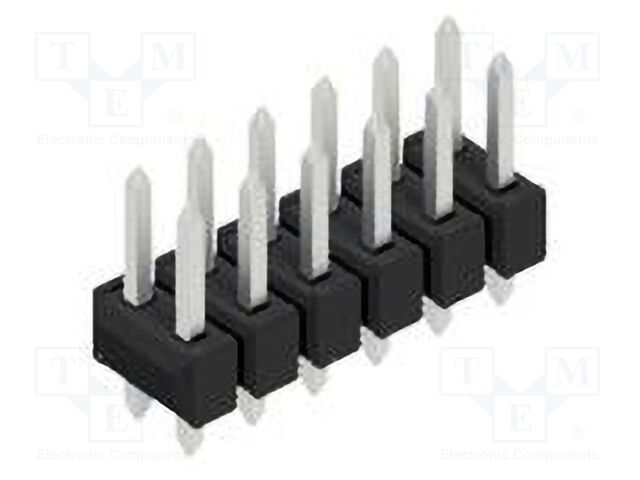 Connector: pin strips; pin header; male; PIN: 12; 2.54mm; THT; 2x6