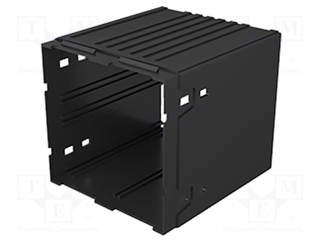 Enclosure: enclosure base; X: 96mm; Y: 96mm; Z: 100mm; PPO; black