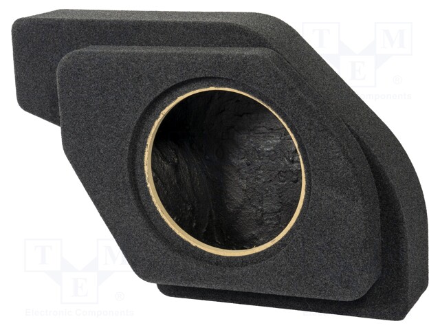 Car loudspeaker enclosure; MDF; black melange; textil; 18l; 250mm