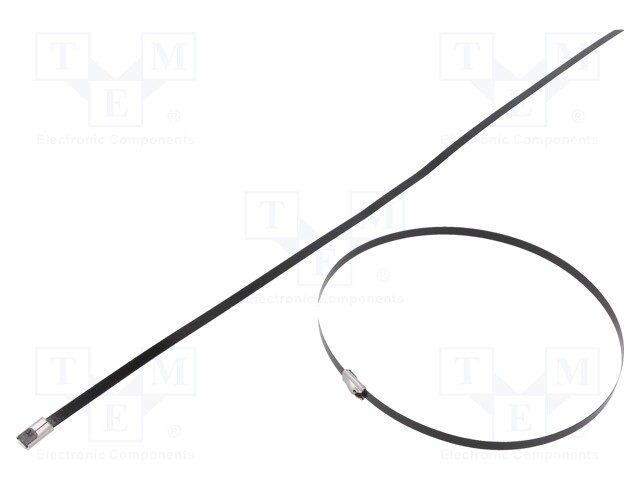 Cable tie; L: 200mm; W: 7.9mm; stainless steel AISI 304; 800N