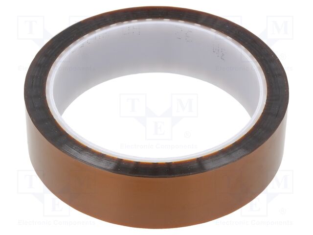 Tape: electrical insulating; W: 25mm; L: 33m; Thk: 76um; silicone