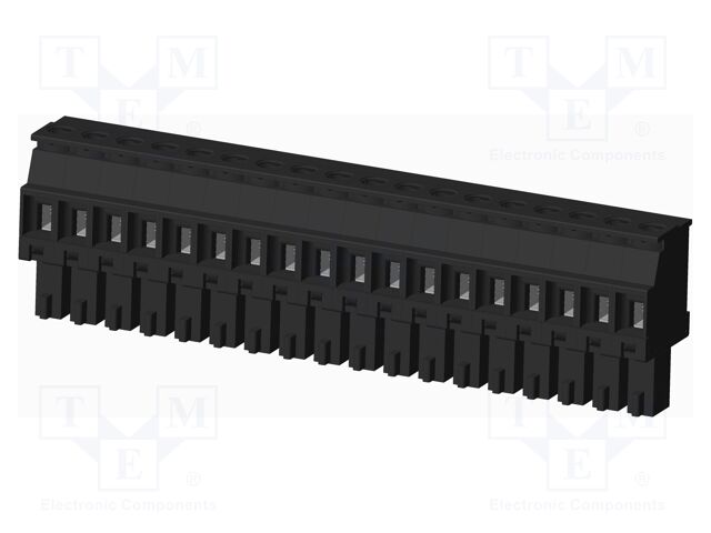 Connector: pluggable terminal block; plug; female; angled 90°