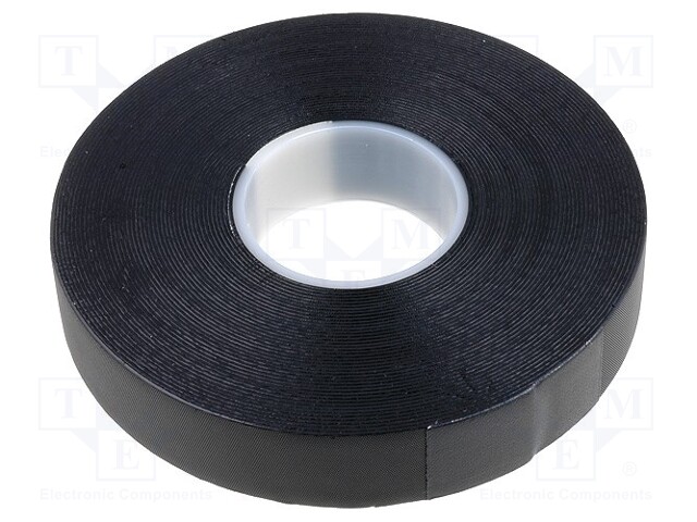 Tape: self-amalgamating; black; 19mm; L: 10m; D: 0.75mm; -40÷90°C