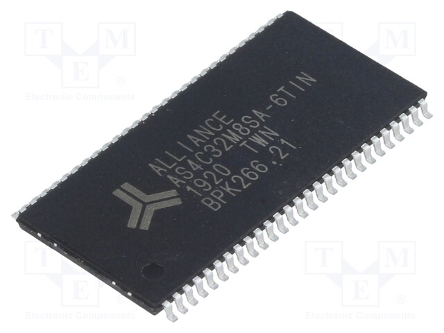 DRAM memory; SDRAM; 32Mx8bit; 3.3V; 166MHz; 5ns; TSSOP54; -40÷85°C