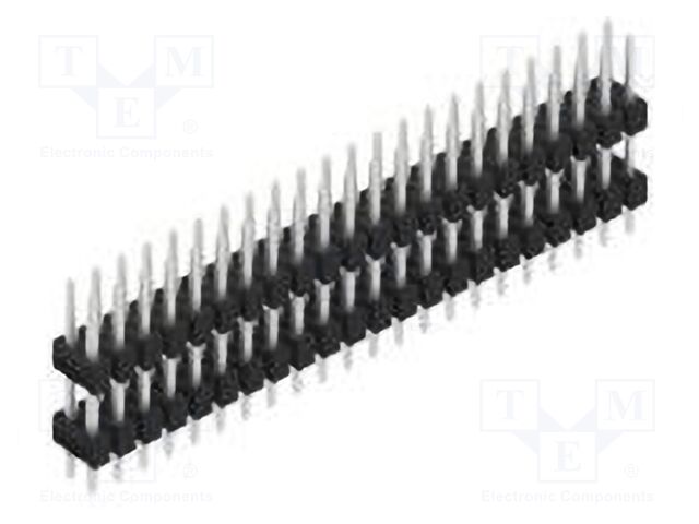Connector: pin strips; pin header; male; PIN: 44; 2.54mm; THT; 2x22