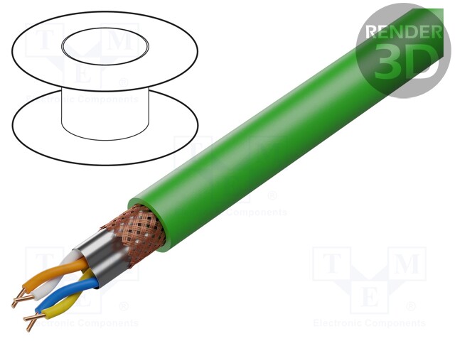 Wire; ETHERLINE® TRAY; industrial Ethernet,PROFINET,automatics