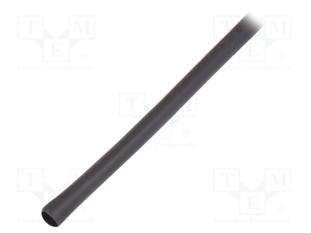 Heat shrink sleeve; glueless; 2: 1; 4.8mm; black; polyolefine